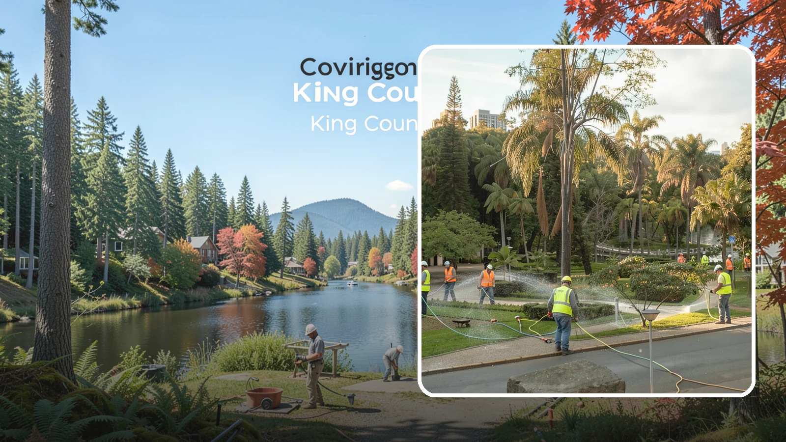 Municipal Irrigation Installation in Covington, King County, WA - We design and install efficient irrigation systems for public parks, medians, and civic landscapes that meet Western Washington...