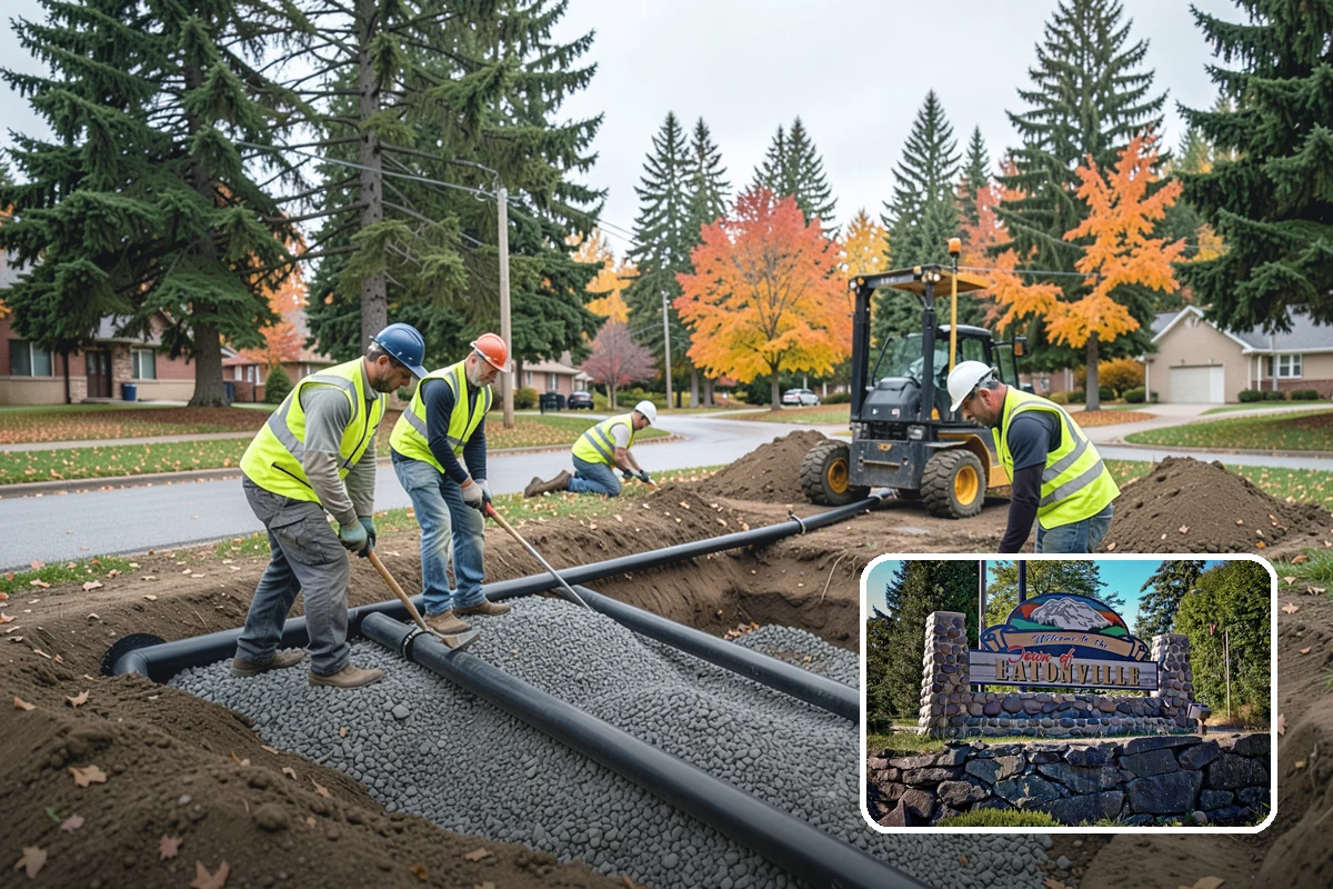 Municipal Irrigation Installation in Eatonville, Pierce County, WA - Zoned, efficient design reduces water consumption and cost