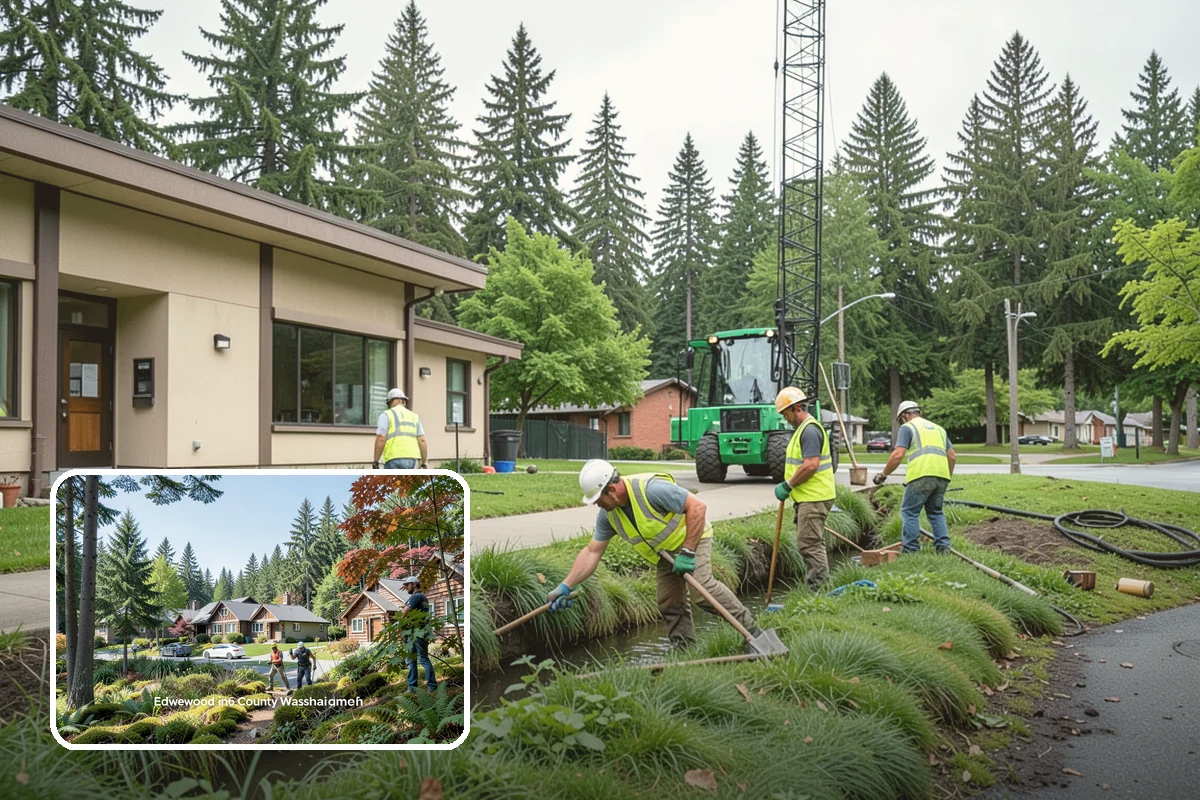 Municipal Irrigation Installation in Edgewood, Pierce County, WA - Zoned, efficient design reduces water consumption and cost
