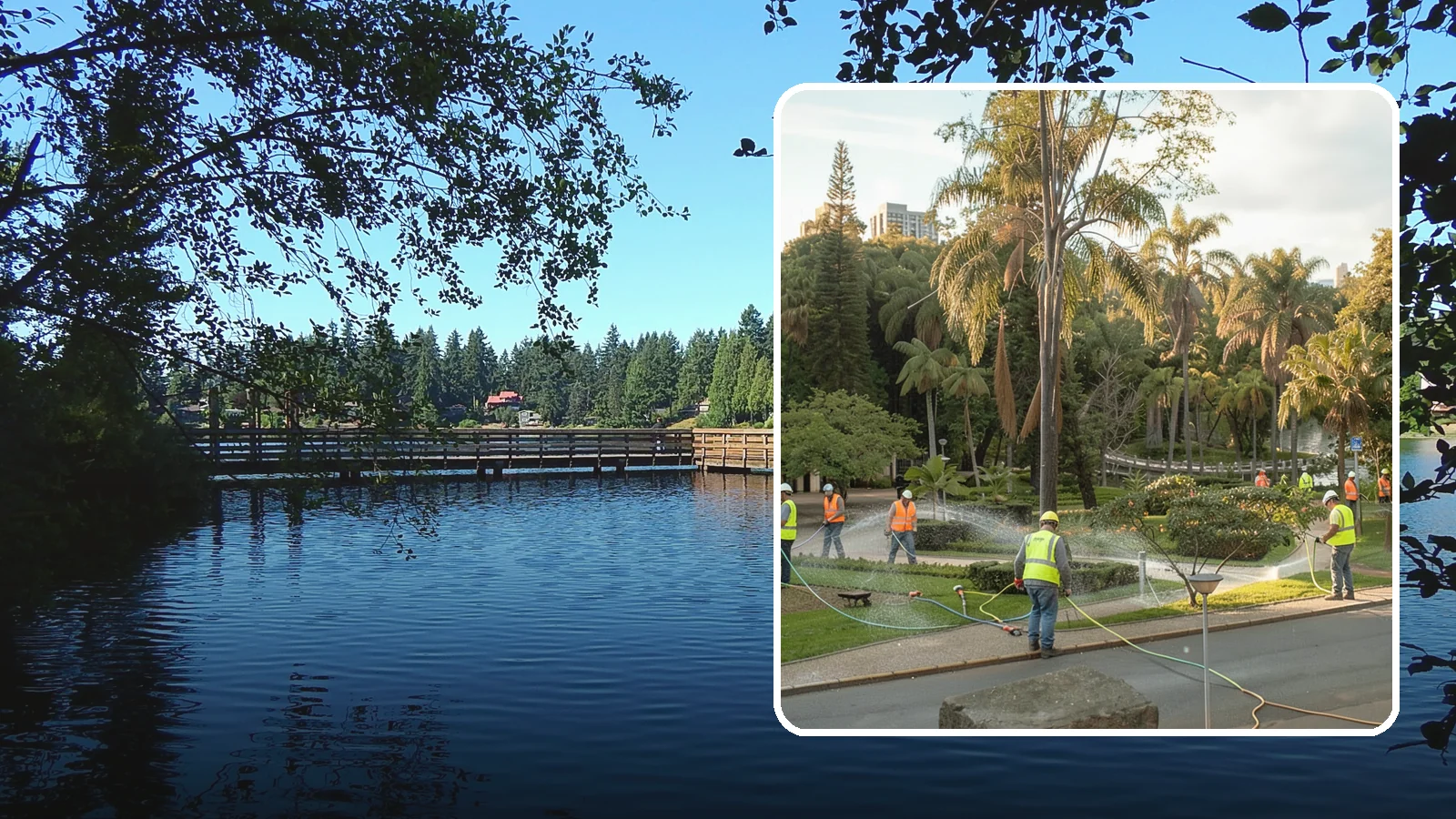 Municipal Irrigation Installation in Federal Way, King County, WA - We design and install efficient irrigation systems for public parks, medians, and civic landscapes that meet Western Washington...