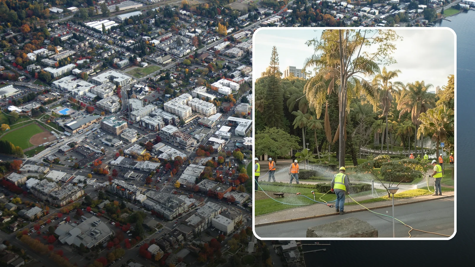 Municipal Irrigation Installation in Kirkland, King County, WA - We design and install efficient irrigation systems for public parks, medians, and civic landscapes that meet Western Washington...