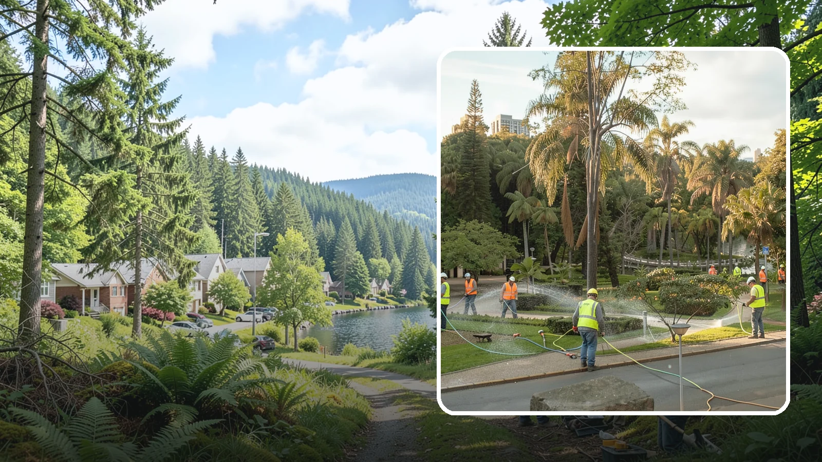 Municipal Irrigation Installation in Lake Forest Park, King County, WA - We design and install efficient irrigation systems for public parks, medians, and civic landscapes that meet Western Washington...