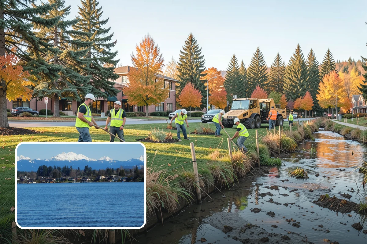 Municipal Irrigation Installation in Lake Stevens, Snohomish County, WA - Zoned, efficient design reduces water consumption and cost