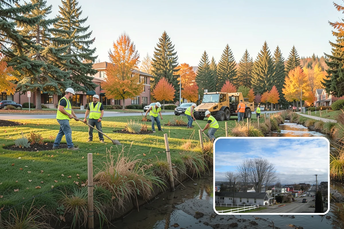 Municipal Irrigation Installation in Langley, Island County, WA - Zoned, efficient design reduces water consumption and cost