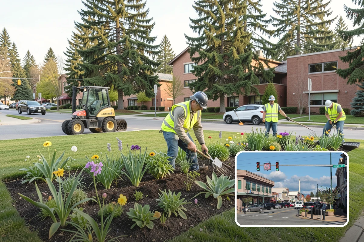 Municipal Irrigation Installation in Monroe, Snohomish County, WA - Zoned, efficient design reduces water consumption and cost