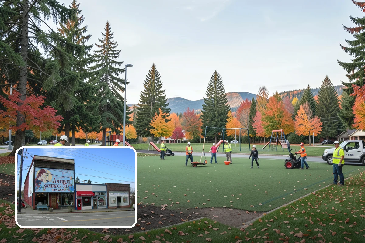 Municipal Irrigation Installation in Ruston, Pierce County, WA - Zoned, efficient design reduces water consumption and cost