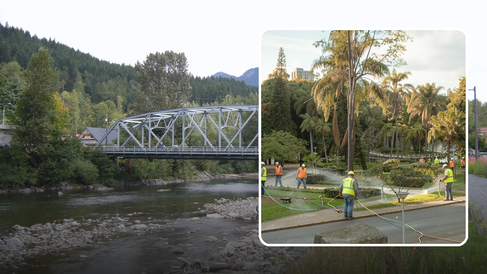Municipal Irrigation Installation in Skykomish, King County, WA - We design and install efficient irrigation systems for public parks, medians, and civic landscapes that meet Western Washington...