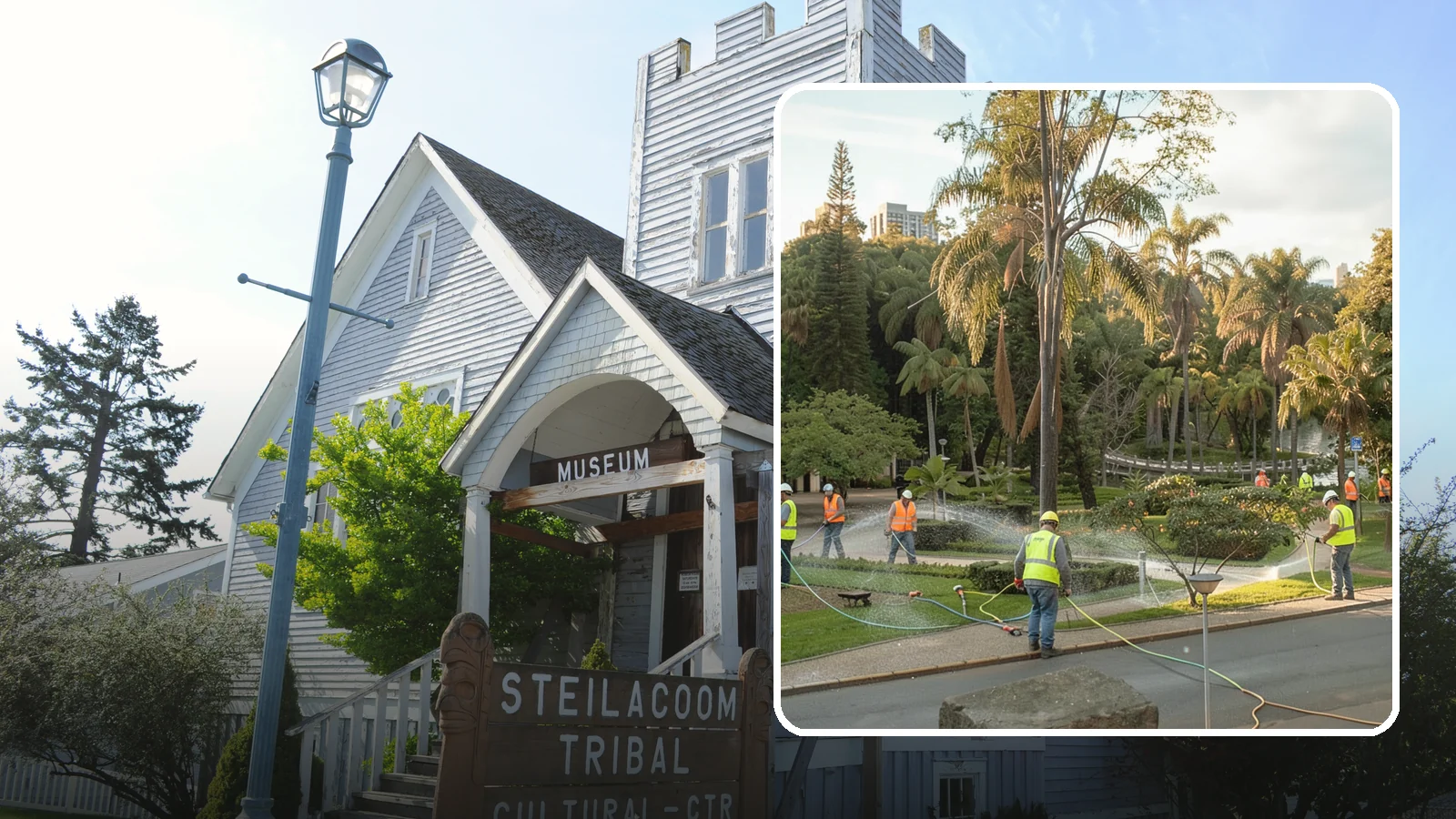 Municipal Irrigation Installation in Steilacoom, Pierce County, WA - We design and install efficient irrigation systems for public parks, medians, and civic landscapes that meet Western Washington...