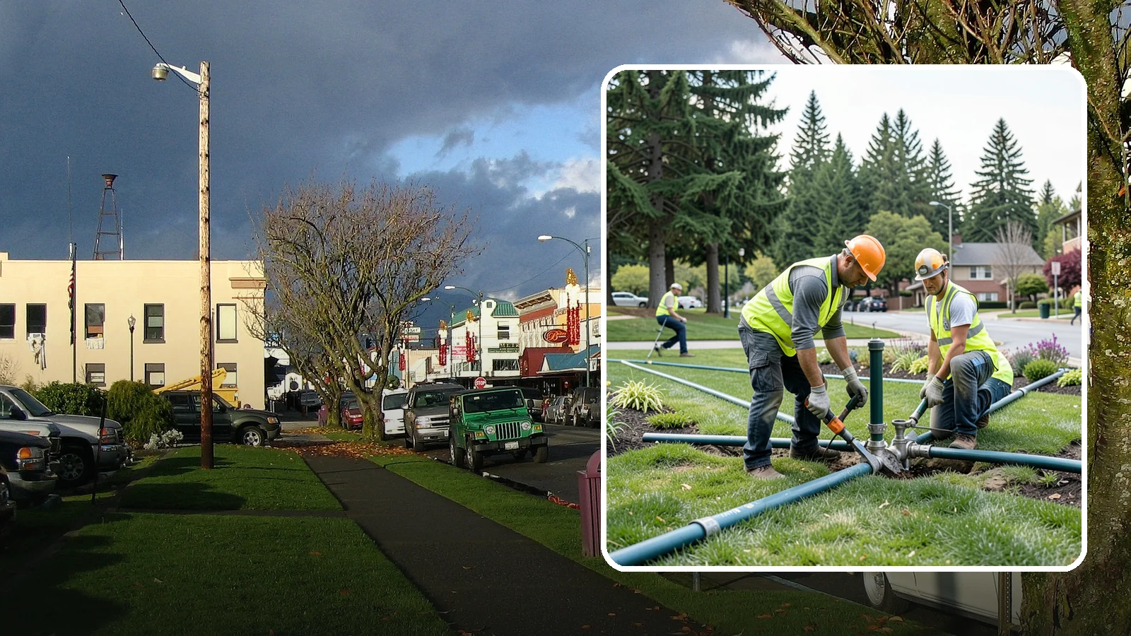 Municipal Irrigation Repair in Arlington, Snohomish County, WA - We diagnose and repair failed heads, valves, controllers, and mainlines to restore public irrigation systems for Western...