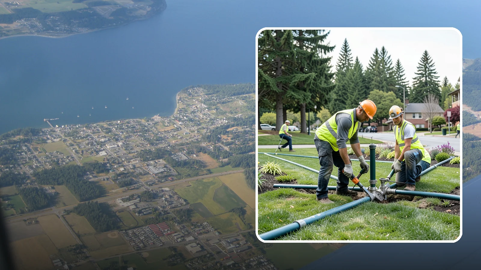 Municipal Irrigation Repair in Coupeville, Island County, WA - We diagnose and repair failed heads, valves, controllers, and mainlines to restore public irrigation systems for Western...
