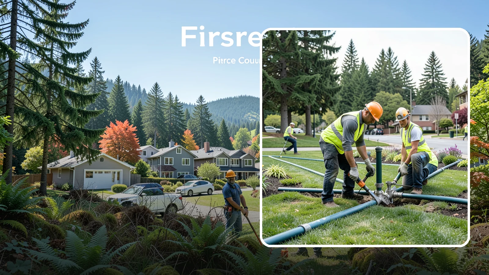 Municipal Irrigation Repair in Fircrest, Pierce County, WA - We diagnose and repair failed heads, valves, controllers, and mainlines to restore public irrigation systems for Western...