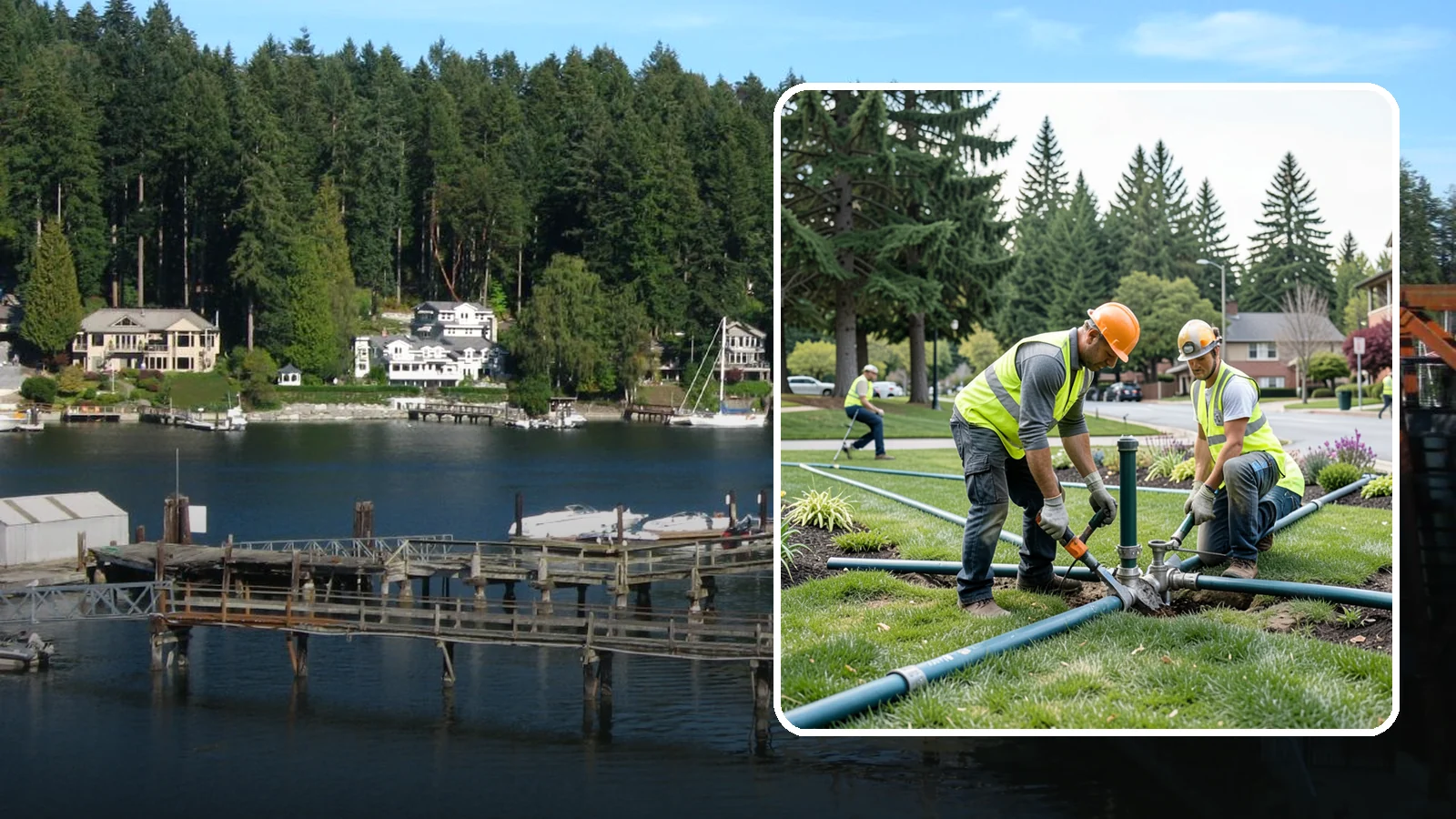Municipal Irrigation Repair in Gig Harbor, Pierce County, WA - We diagnose and repair failed heads, valves, controllers, and mainlines to restore public irrigation systems for Western...