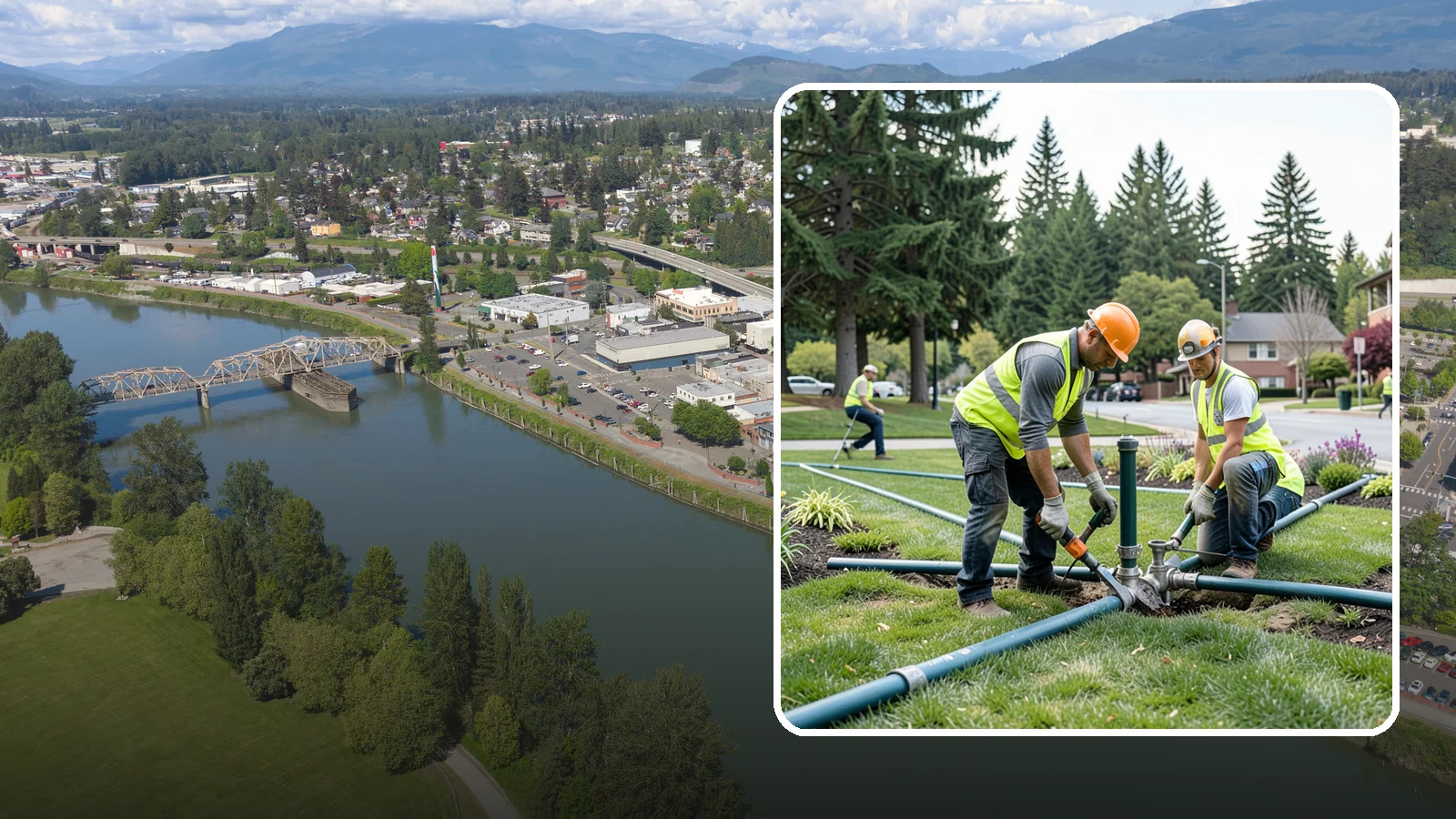 Municipal Irrigation Repair in Mount Vernon, Skagit County, WA - We diagnose and repair failed heads, valves, controllers, and mainlines to restore public irrigation systems for Western...