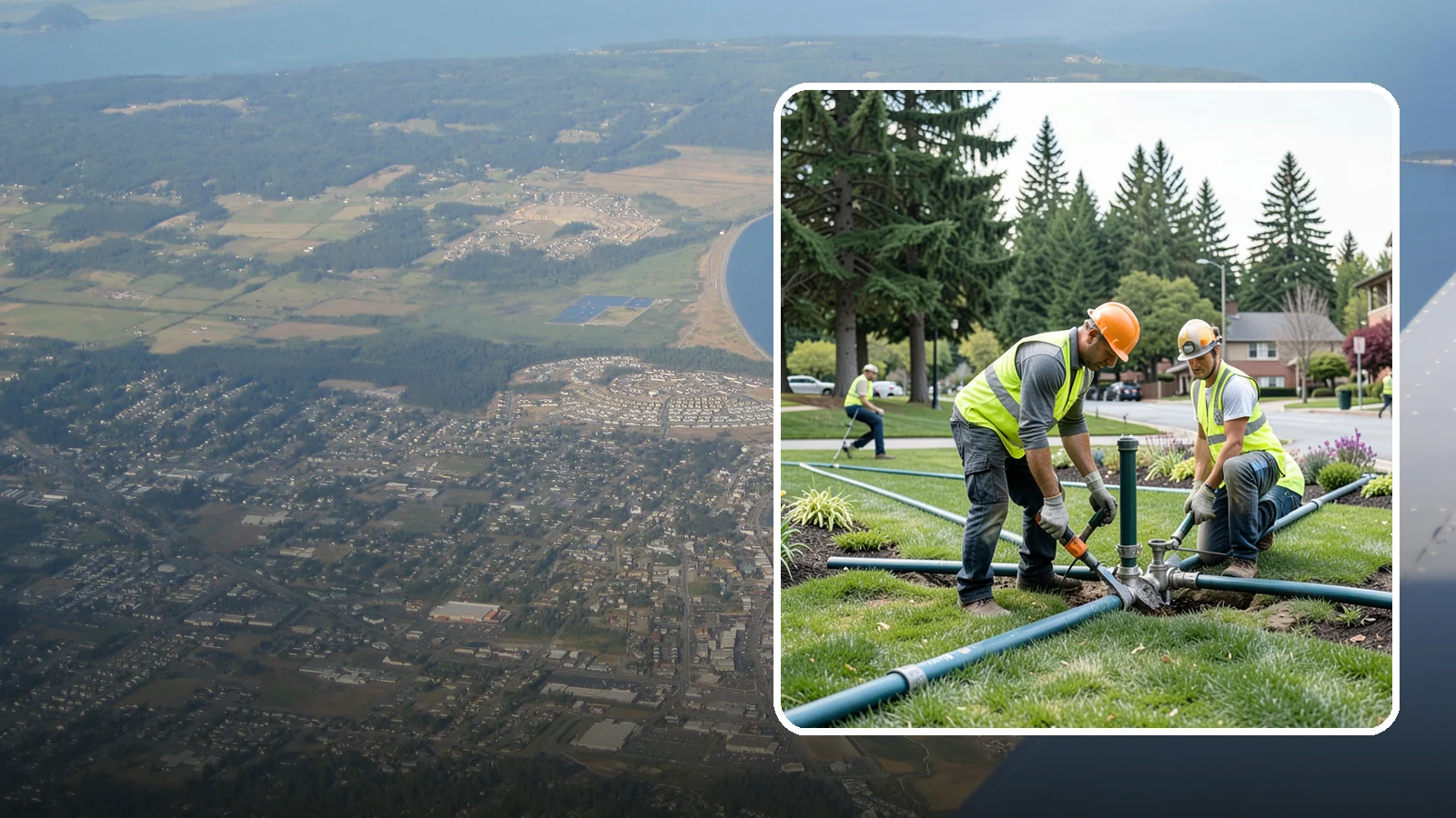 Municipal Irrigation Repair in Oak Harbor, Island County, WA - We diagnose and repair failed heads, valves, controllers, and mainlines to restore public irrigation systems for Western...