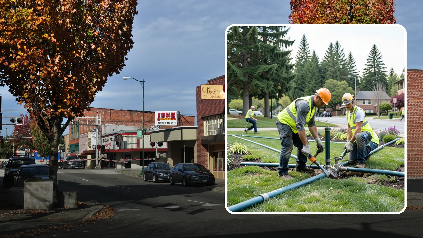 Municipal Irrigation Repair in Puyallup, Pierce County, WA - We diagnose and repair failed heads, valves, controllers, and mainlines to restore public irrigation systems for Western...