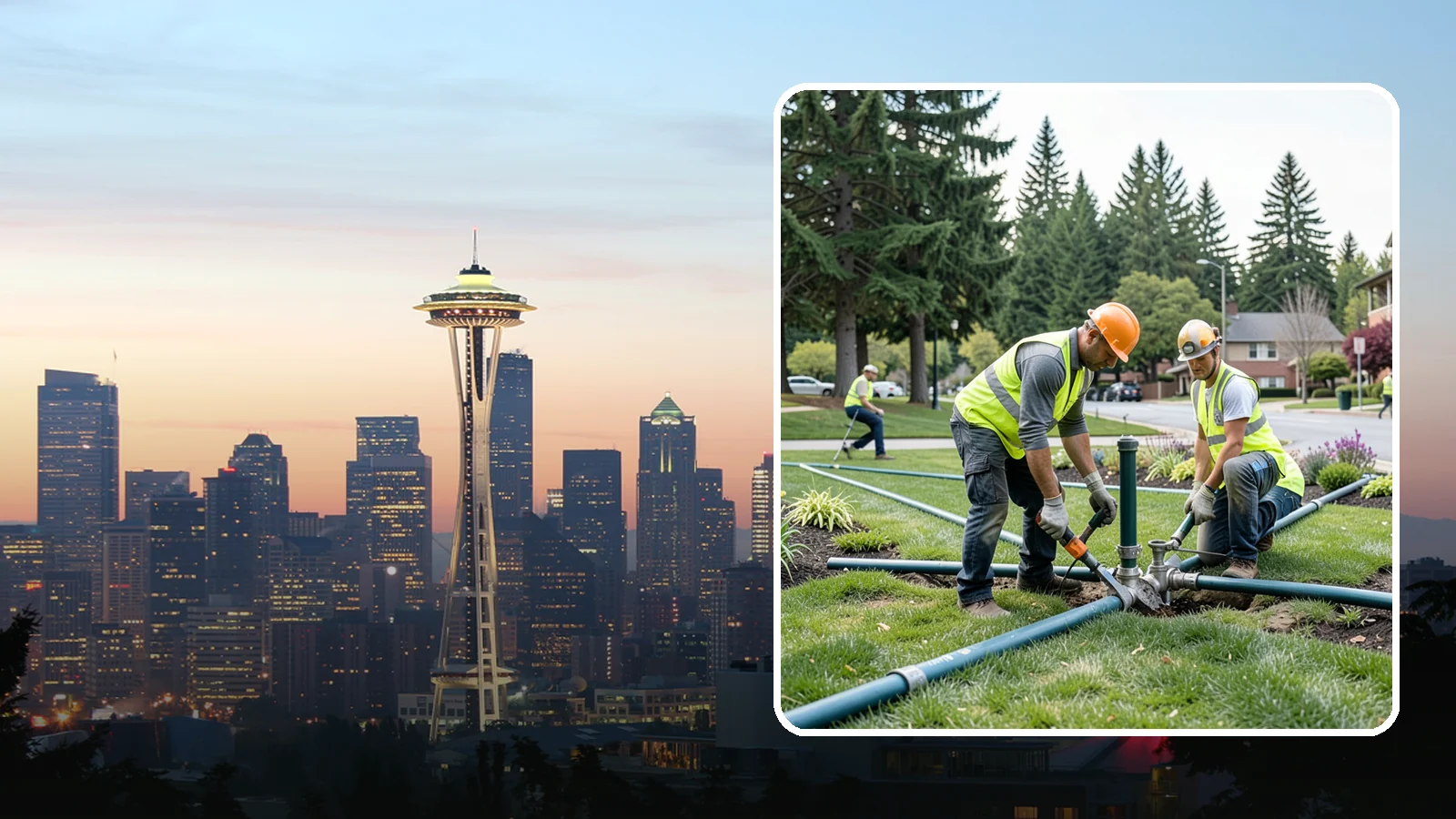Municipal Irrigation Repair in Seattle, King County, WA - We diagnose and repair failed heads, valves, controllers, and mainlines to restore public irrigation systems for Western...