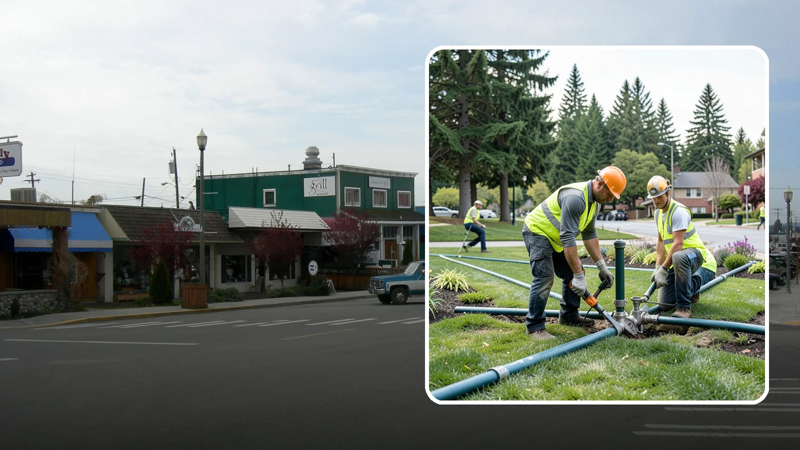 Municipal Irrigation Repair in Stanwood, Snohomish County, WA - We diagnose and repair failed heads, valves, controllers, and mainlines to restore public irrigation systems for Western...