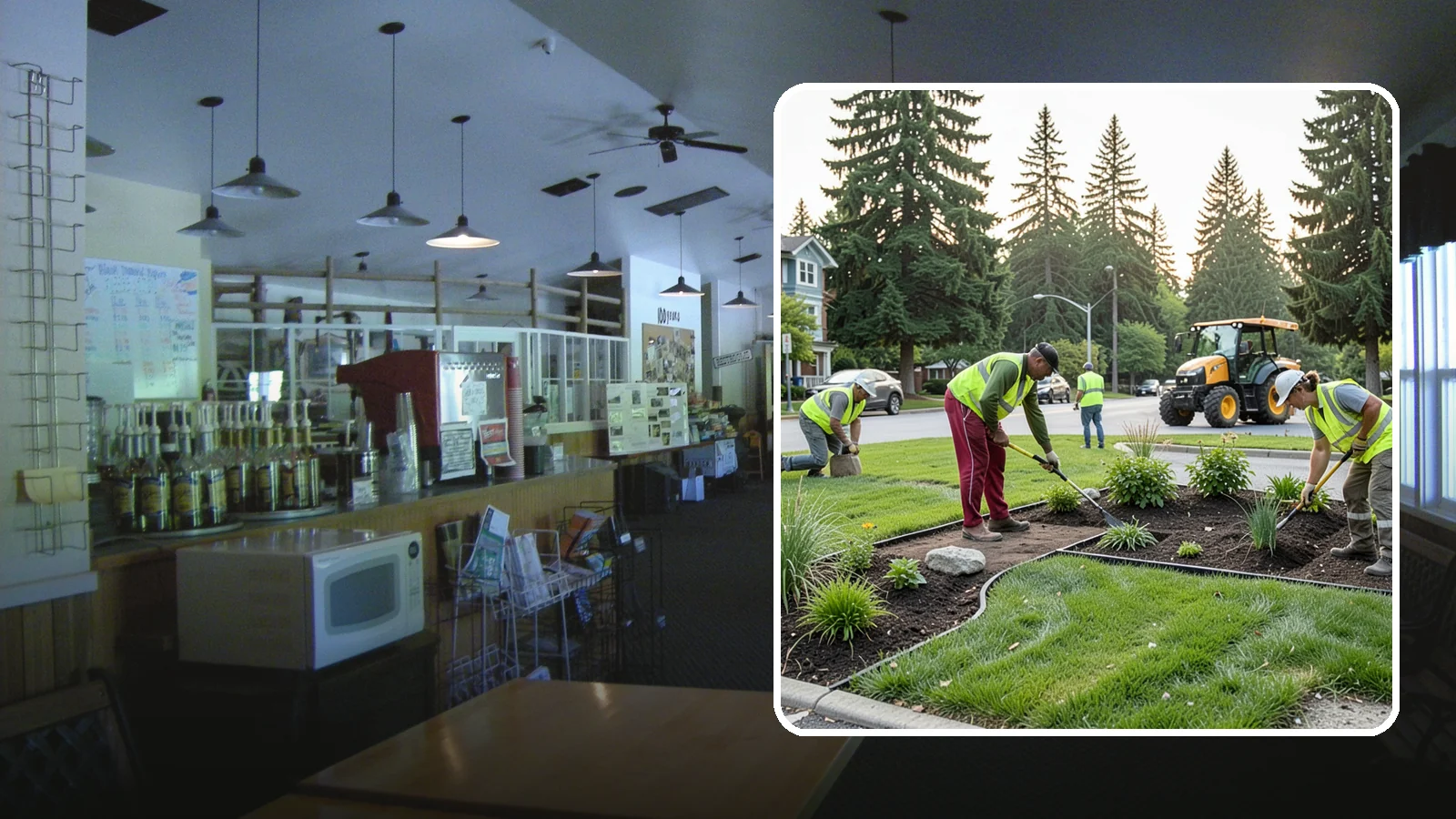 Municipal Landscape Installation in Black Diamond, King County, WA - We build new public landscapes, from plantings and beds to irrigation and hardscape edging, for Western Washington capital and...