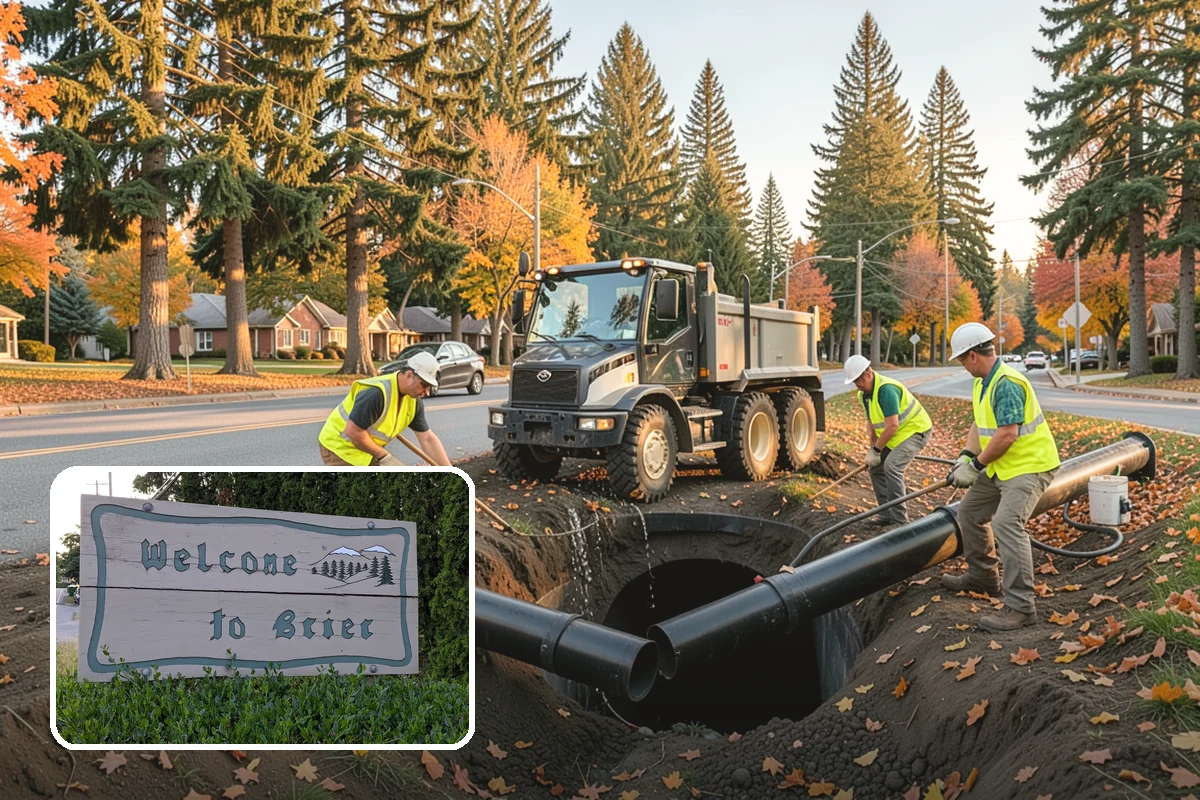 Municipal Landscape Installation in Brier, Snohomish County, WA - Turnkey installation coordinates plants, soil, and irrigation under one contract