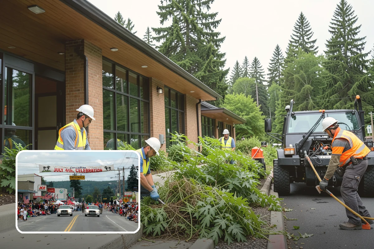 Municipal Landscape Installation in Carnation, King County, WA - Turnkey installation coordinates plants, soil, and irrigation under one contract