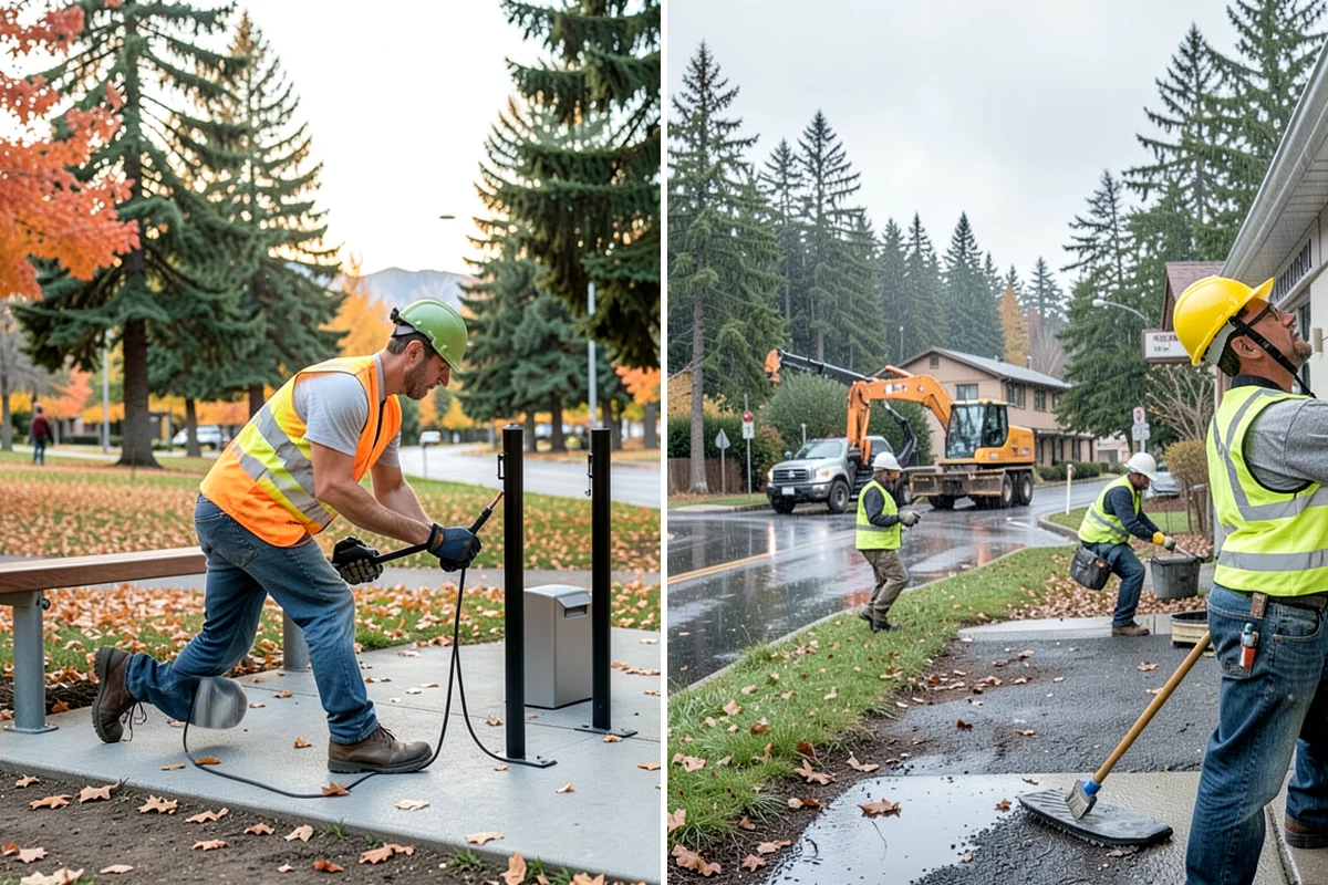 Municipal Landscape Installation in Clyde Hill, King County, WA - We review plans and specifications and confirm the plant and material schedule