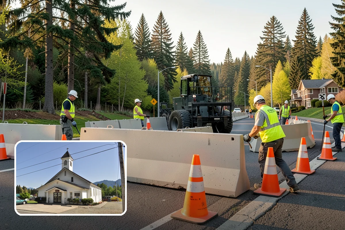 Municipal Landscape Installation in Concrete, Skagit County, WA - Turnkey installation coordinates plants, soil, and irrigation under one contract