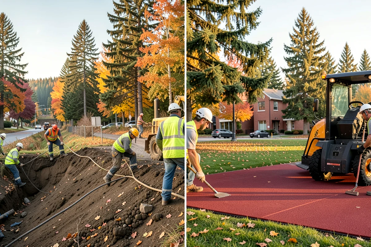 Municipal Landscape Installation in Concrete, Skagit County, WA - We review plans and specifications and confirm the plant and material schedule