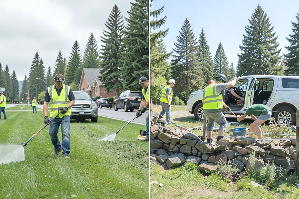 Municipal Landscape Installation in Coupeville, Island County, WA - We review plans and specifications and confirm the plant and material schedule