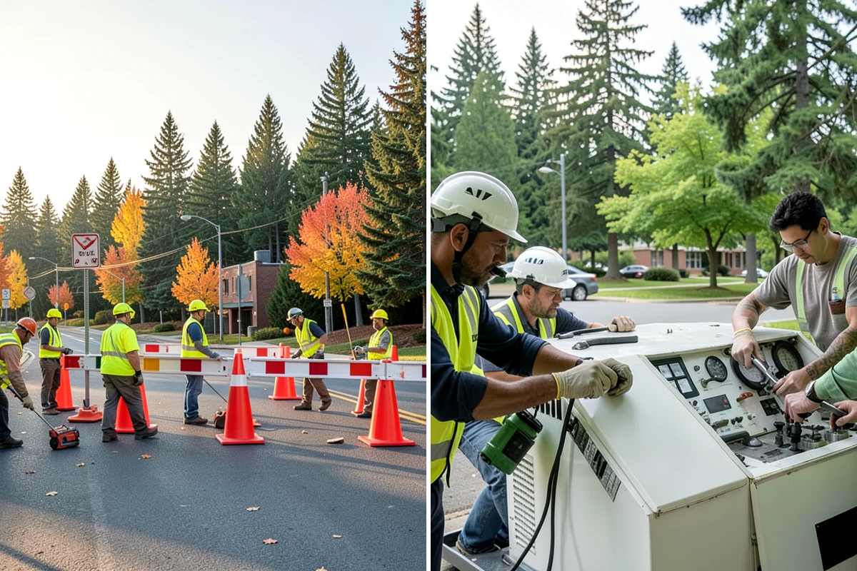 Municipal Landscape Installation in DuPont, Pierce County, WA - We review plans and specifications and confirm the plant and material schedule