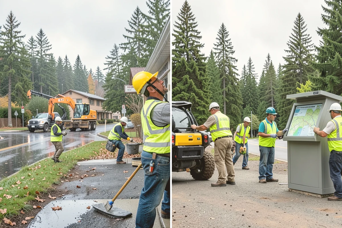 Municipal Landscape Installation in Eatonville, Pierce County, WA - We review plans and specifications and confirm the plant and material schedule