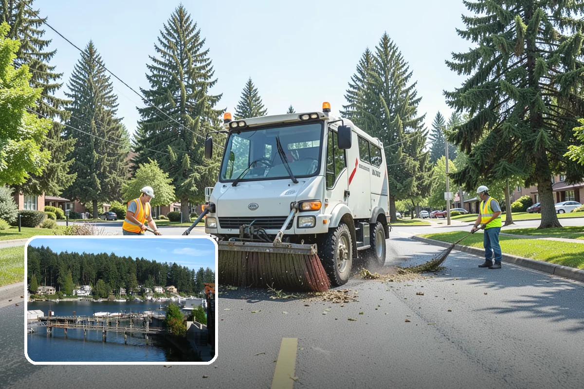 Municipal Landscape Installation in Gig Harbor, Pierce County, WA - Turnkey installation coordinates plants, soil, and irrigation under one contract