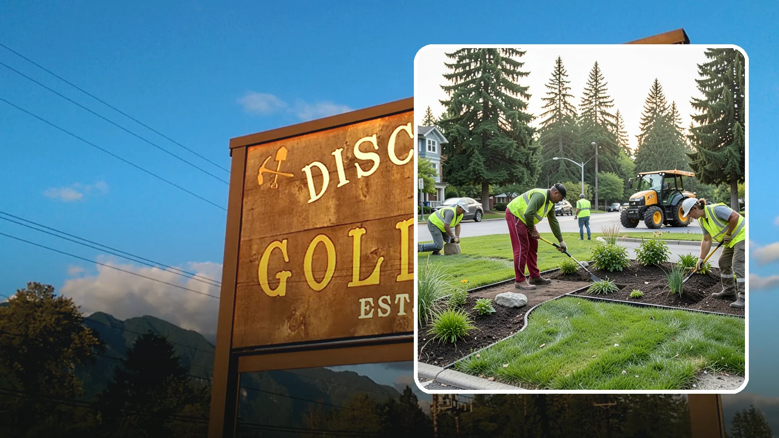 Municipal Landscape Installation in Gold Bar, Snohomish County, WA - We build new public landscapes, from plantings and beds to irrigation and hardscape edging, for Western Washington capital and...