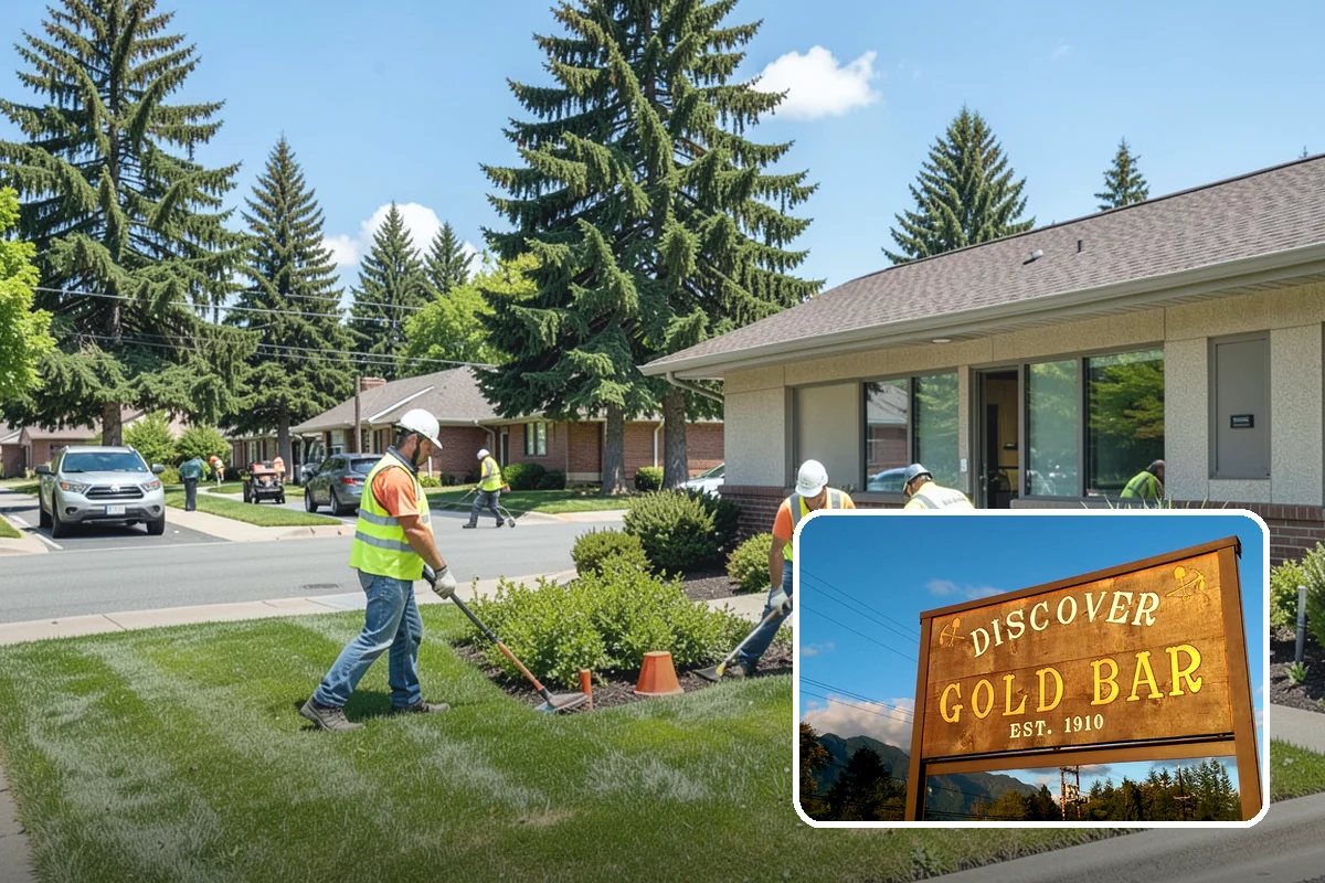 Municipal Landscape Installation in Gold Bar, Snohomish County, WA - Turnkey installation coordinates plants, soil, and irrigation under one contract