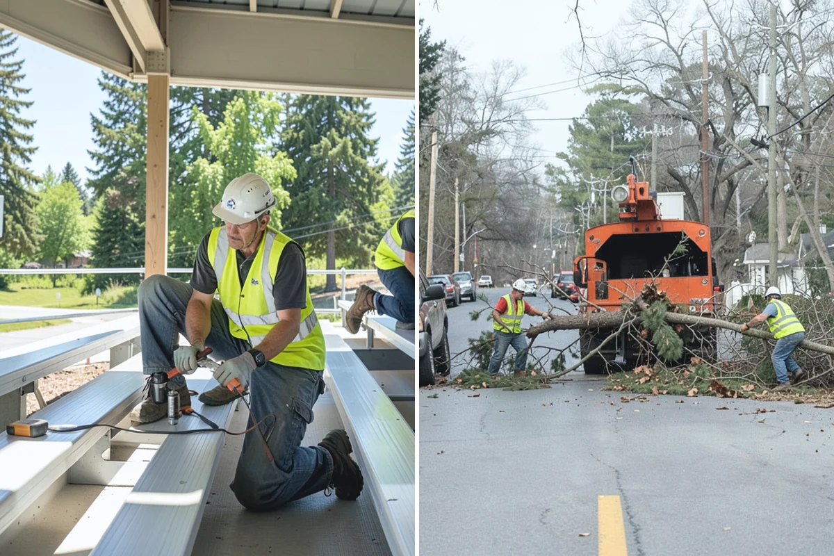 Municipal Landscape Installation in Hamilton, Skagit County, WA - We review plans and specifications and confirm the plant and material schedule