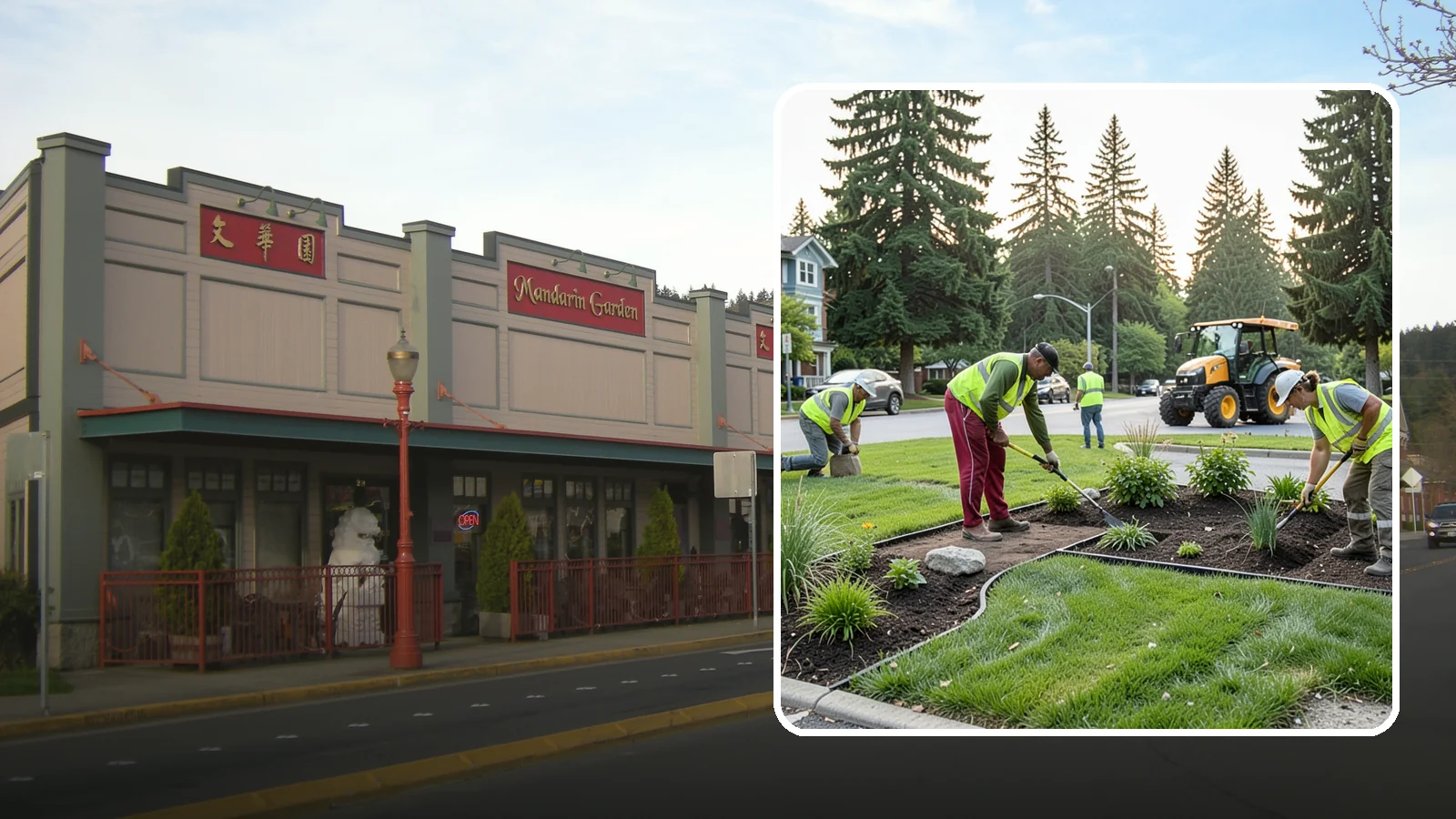 Municipal Landscape Installation in Issaquah, King County, WA - We build new public landscapes, from plantings and beds to irrigation and hardscape edging, for Western Washington capital and...