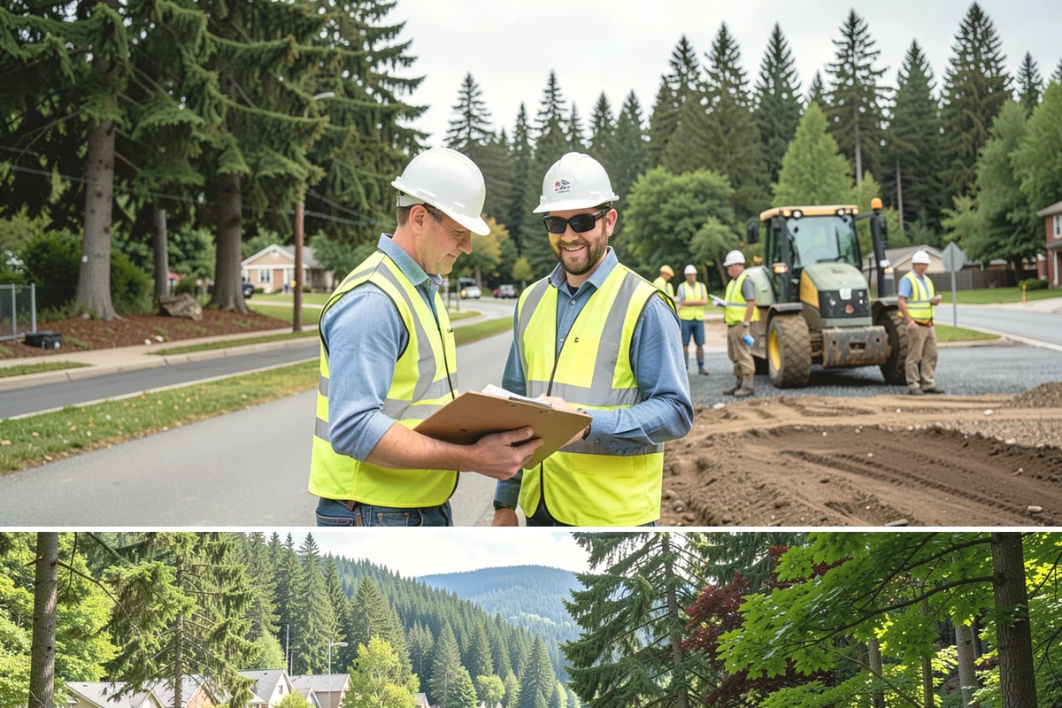 Municipal Landscape Installation in Lake Forest Park, King County, WA - Installation is best scheduled for fall or spring to give new plantings a mild establishment window ahead of summer stress.