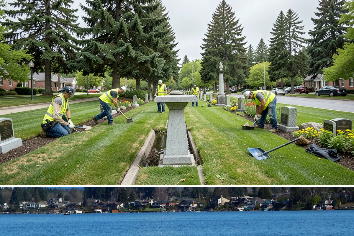 Municipal Landscape Installation in Lake Stevens, Snohomish County, WA - Installation is best scheduled for fall or spring to give new plantings a mild establishment window ahead of summer stress.
