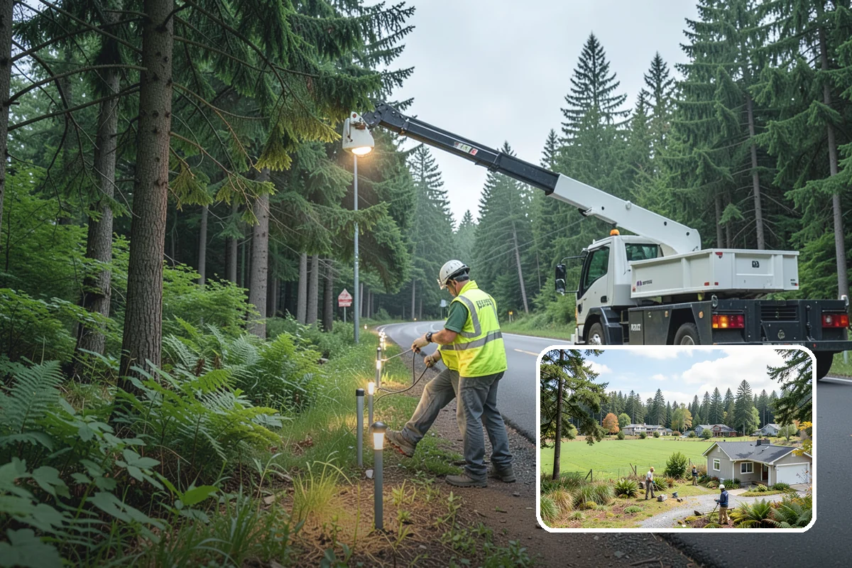 Municipal Landscape Installation in Lyman, Skagit County, WA - Turnkey installation coordinates plants, soil, and irrigation under one contract