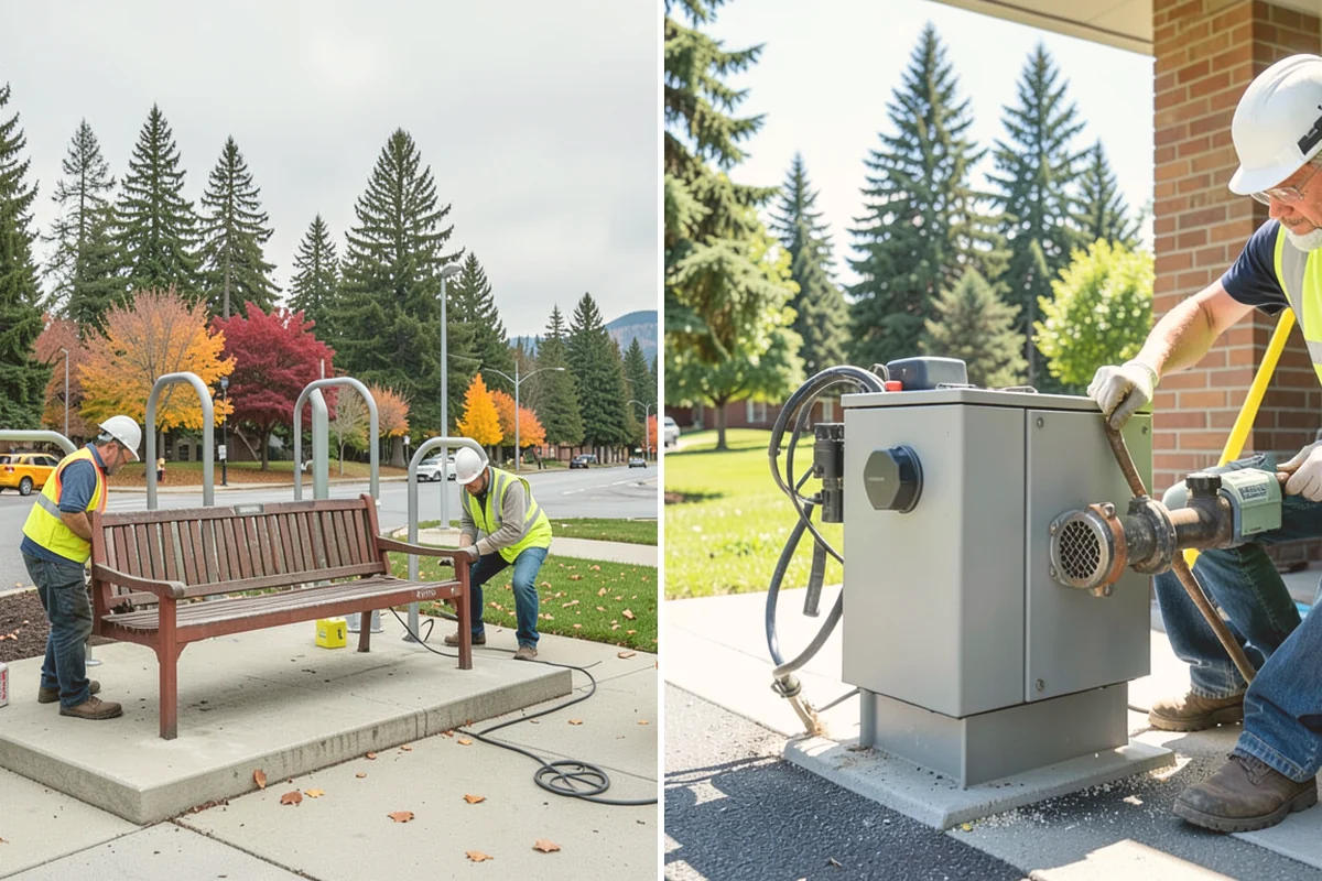 Municipal Landscape Installation in Lynnwood, Snohomish County, WA - We review plans and specifications and confirm the plant and material schedule
