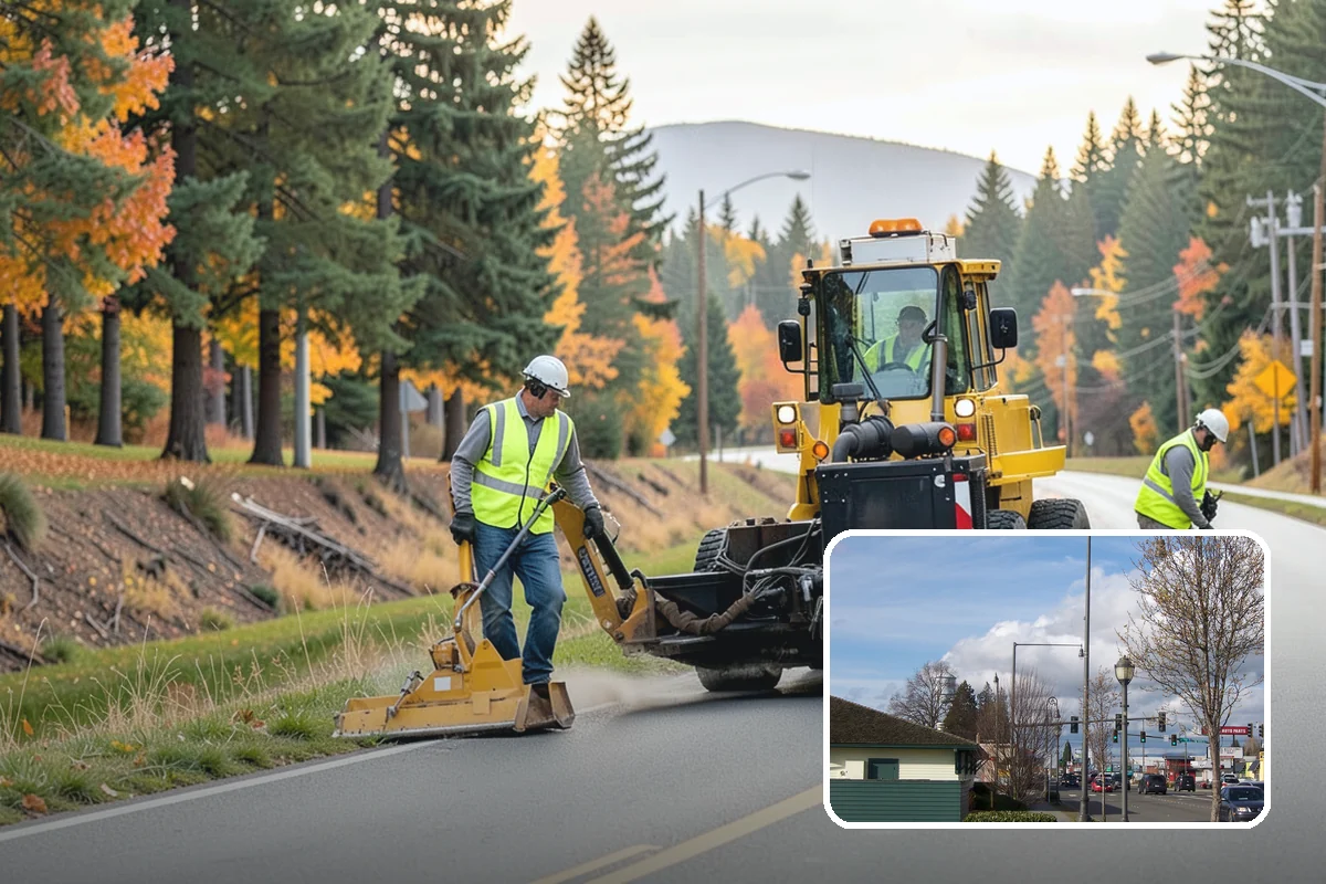 Municipal Landscape Installation in Marysville, Snohomish County, WA - Turnkey installation coordinates plants, soil, and irrigation under one contract