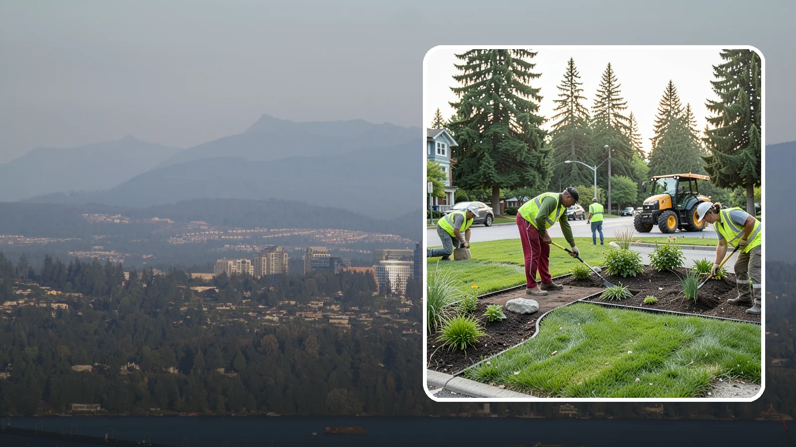 Municipal Landscape Installation in Medina, King County, WA - We build new public landscapes, from plantings and beds to irrigation and hardscape edging, for Western Washington capital and...