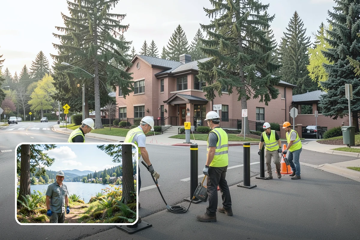 Municipal Landscape Installation in Milton, King County, WA - Turnkey installation coordinates plants, soil, and irrigation under one contract