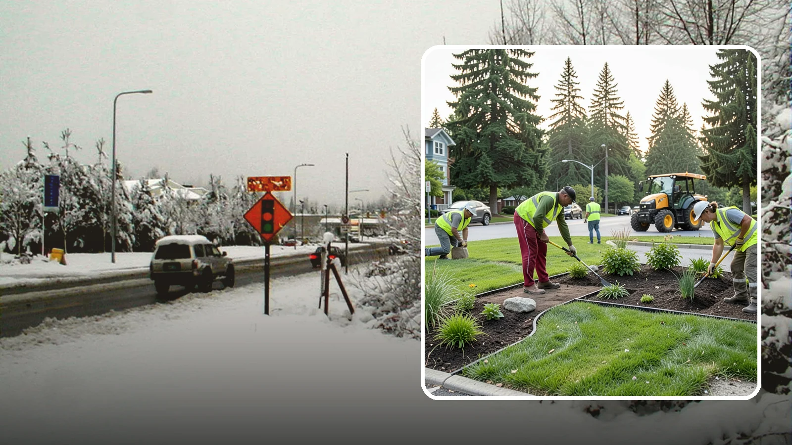 Municipal Landscape Installation in Newcastle, King County, WA - We build new public landscapes, from plantings and beds to irrigation and hardscape edging, for Western Washington capital and...