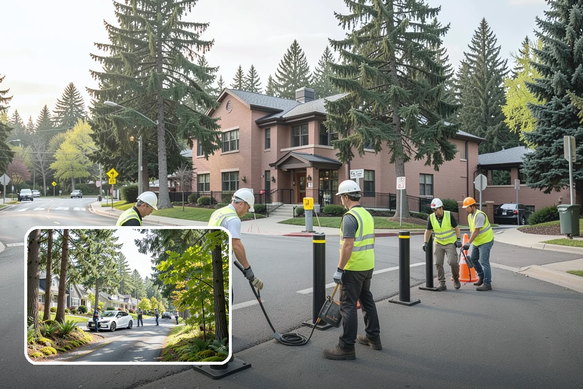 Municipal Landscape Installation in Normandy Park, King County, WA - Turnkey installation coordinates plants, soil, and irrigation under one contract