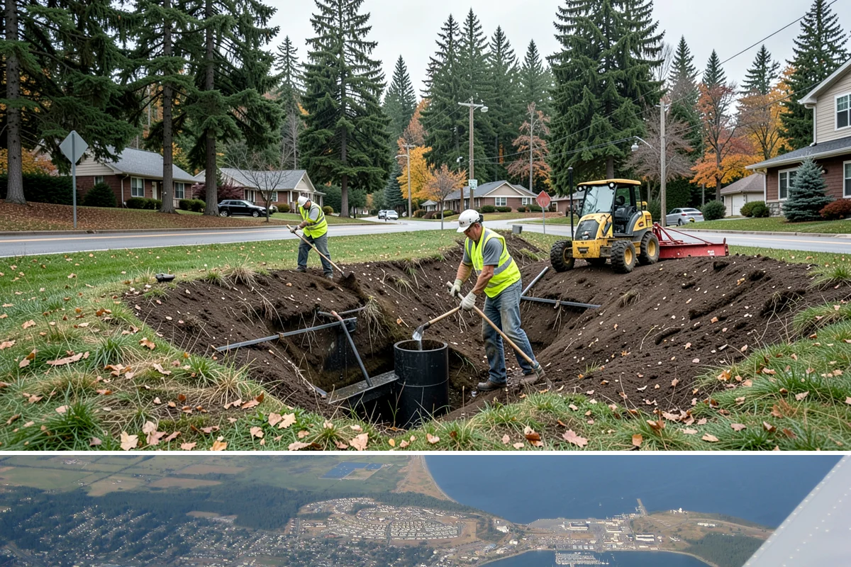 Municipal Landscape Installation in Oak Harbor, Island County, WA - Installation is best scheduled for fall or spring to give new plantings a mild establishment window ahead of summer stress.