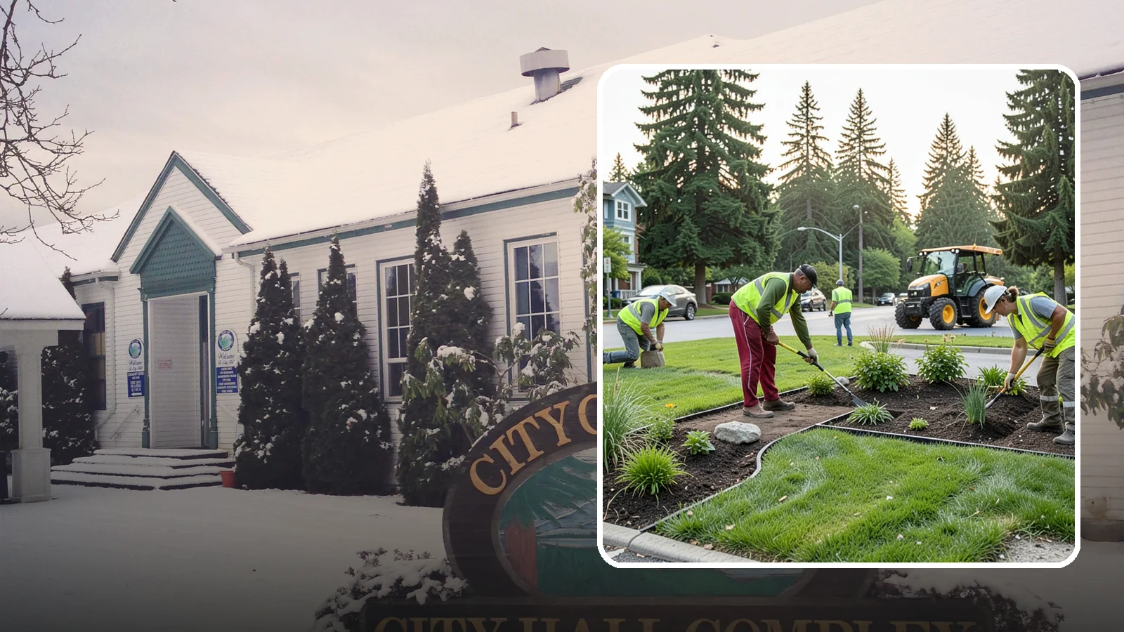 Municipal Landscape Installation in Pacific, King County, WA - We build new public landscapes, from plantings and beds to irrigation and hardscape edging, for Western Washington capital and...