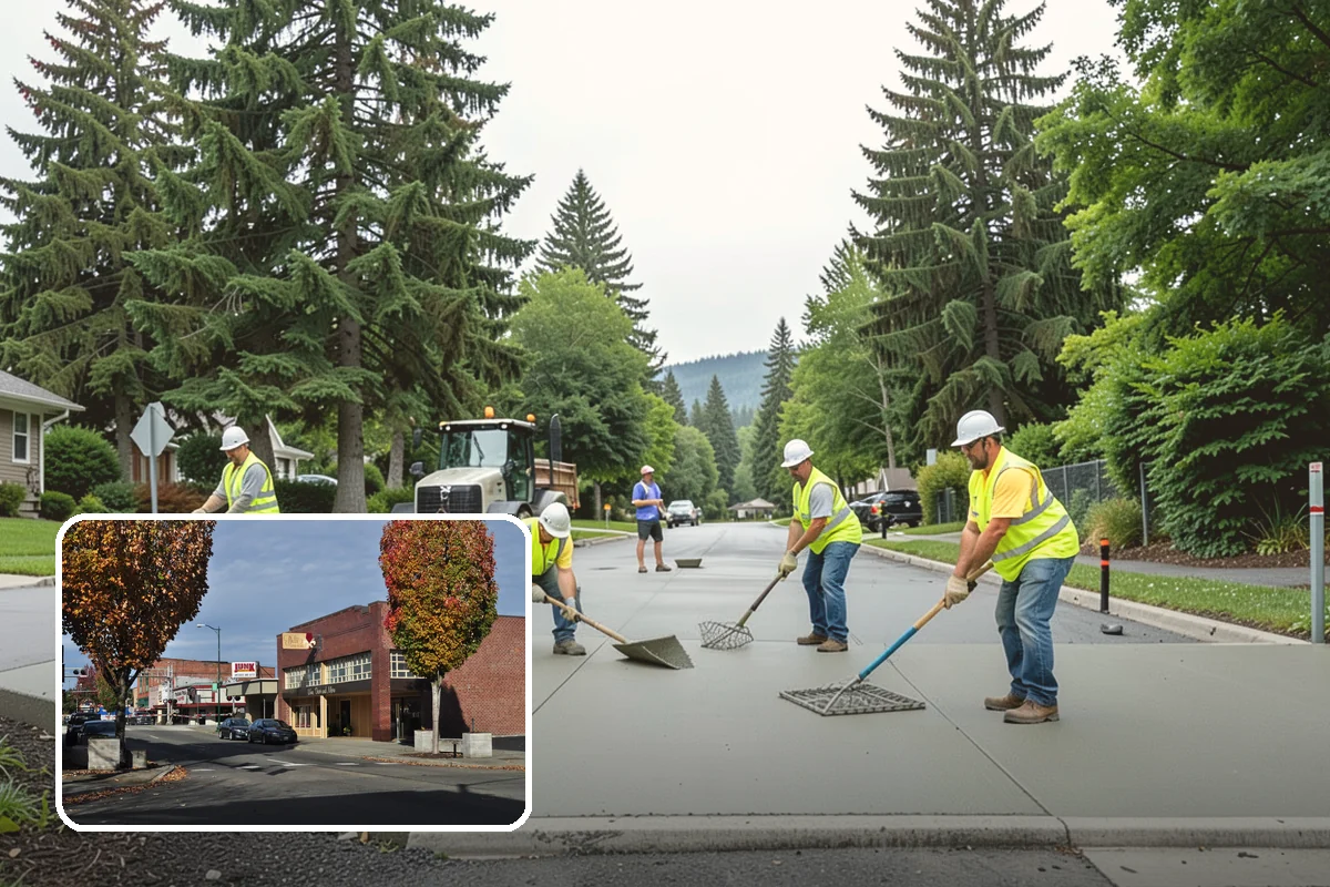 Municipal Landscape Installation in Puyallup, Pierce County, WA - Turnkey installation coordinates plants, soil, and irrigation under one contract