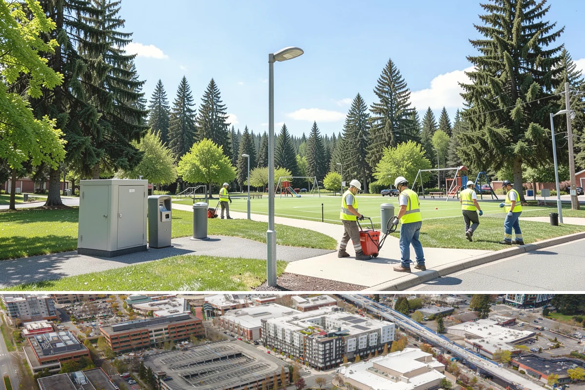 Municipal Landscape Installation in Redmond, King County, WA - Installation is best scheduled for fall or spring to give new plantings a mild establishment window ahead of summer stress.
