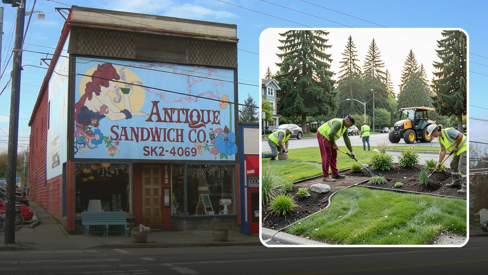 Municipal Landscape Installation in Ruston, Pierce County, WA - We build new public landscapes, from plantings and beds to irrigation and hardscape edging, for Western Washington capital and...