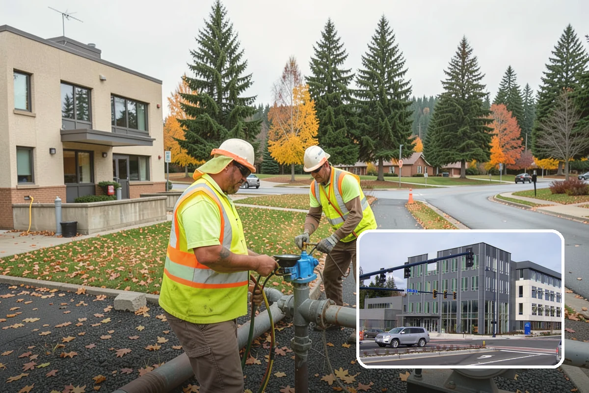 Municipal Landscape Installation in Shoreline, King County, WA - Turnkey installation coordinates plants, soil, and irrigation under one contract